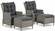 Bistroset 2 personen  Wicker Grijs Garden Collections New Castle