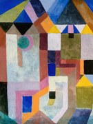 Kunstreproductie Colourful Architecture, Paul Klee