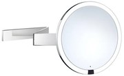 Smedbo Outline Cosmeticaspiegel - 20x20cm - ophangen - Massief messing Chroom FK491EP
