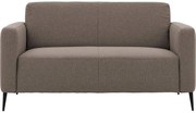Goossens Bank Key West bruin, stof, 2-zits, modern design