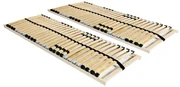 vidaXL Lattenbodems 2 st met 28 latten 7 zones 80x200 cm