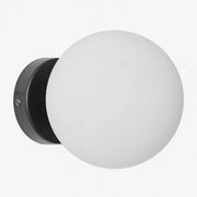 Uvol Traditional Wandlamp Van Roestvrij Staal Met Kristallen Bol Zwart - Sklum