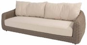 4 Seasons Outdoor Maxime 3-zits loungebank terre Loungebank   bruin weerbestendig