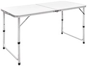 vidaXL Campingtafel inklapbaar en verstelbaar 120x60 cm aluminium