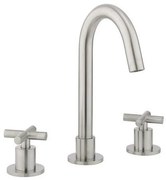Crosswater MPRO Crosshead wastafelkraan met kruisgreep RVS geborsteld PRC135DNV