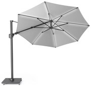 Challenger T2 glow zweefparasol 350 cm rond lichtgrijs