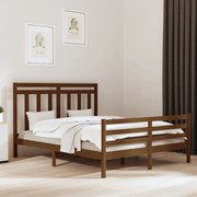 vidaXL Bedframe massief hout honingbruin 160x200 cm