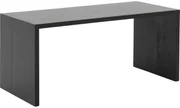 Goossens Bijzettafel Quinze, hout eiken zwart, modern design, 110 x 50 x 50 cm