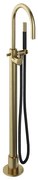 Hotbath Cobber badmengkraan vloermontage geborsteld messing CB077BB