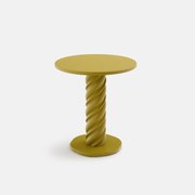 Bijzettafel, gedraaide poot, diameter 40 cm, DEHEN