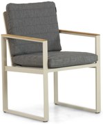 Tuinstoel Aluminium/Teak Transparant Lifestyle Garden Furniture Faro