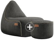 Cobana Lounge Chair & Pouf Outdoor - Grijs