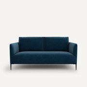 Compacte zitbank in fluweel, Oscar, ontwerp E. Gallina