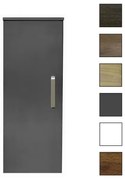 Sanicare kolomkast met luxe chromen greep 33,5x90x32cm antraciet