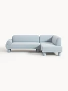Bouclé hoekbank Lilo