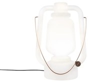 Buitenlamp Vloerlamp wit 51 cm IP44 - Storm Large Design, Modern E27 IP44 Buitenverlichting rond