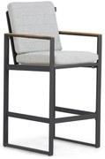 Barstoel Aluminium Grijs-antraciet Lifestyle Garden Furniture Faro