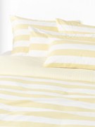 Gestreept katoenen omkeerbaar dekbedovertrek Lorena