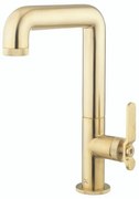 Crosswater Union Wastafelkraan - hoog - opbouw - koudwaterkraan - geborsteld messing UB112DNU