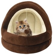 vidaXL Kattenmand 40x40x35 cm bruin en crèmekleurig