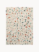 Handgeweven kindervloerkleed Terrazzo, wasbaar