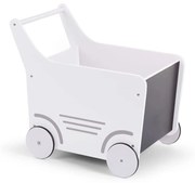 CHILDHOME Poppenwagen hout wit