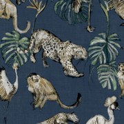 Noordwand Zero Behang Exotic Animals blauw