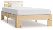 vidaXL Bedframe massief grenenhout 90x200 cm