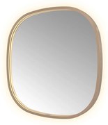 Hotbath &More Contour spiegel deens ovaal 60x60cm geborsteld koper PVD