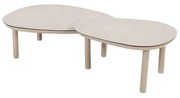 Taste by 4 Seasons Monroe set van 2 loungetafels latte 65 x 50 en 80 x 60 cm Loungetafel   beige weerbestendig