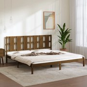 vidaXL Bedframe massief hout honingbruin 180x200 cm 6FT Super King