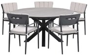 Garden Impressions Dane tuinset 6-delig - Duuk tuintafel Ø150 cm