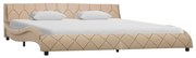 vidaXL Bedframe kunstleer cappuccino 180x200 cm