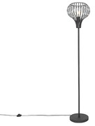 Moderne vloerlamp zwart - Saffira