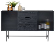 Kare Design San Diego Ribbelglas Dressoir Met Lades - 150x35x90cm.