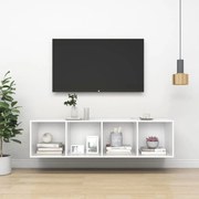 vidaXL Tv-wandmeubel 37x37x142,5 cm spaanplaat wit