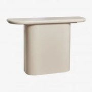 Istanbul Mdf Halfronde Console 120x30 Cm Tapioca Beige - Sklum