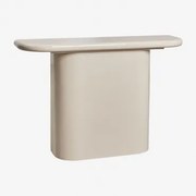 Istanbul Mdf Halfronde Console 120x35 Cm Tapioca Beige - Sklum