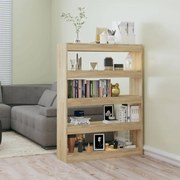 vidaXL Boekenkast/kamerscherm 100x30x135 cm sonoma eikenkleurig