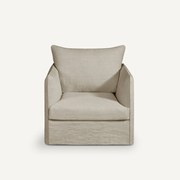 Fauteuil in dik stonewashed linnen, Neo Chiquito