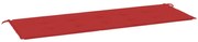 vidaXL Tuinbankkussen 150x50x3 cm rood