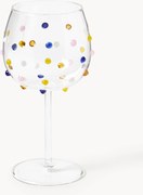 Mondgeblazen wijnglazen Perli van borosilicaatglas, 4-delig