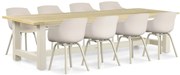 Tuinset 8 personen 300 cm Kunststof Taupe Lifestyle Garden Furniture Salina/San