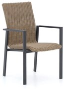 Dining tuinstoel | Manifesto Villongo | Wicker (vlechtwerk) | Taupe | Stapelbaar | Kees Smit Tuinmeubelen