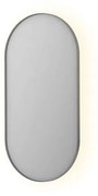 INK SP20 Spiegel - 60x4x120cm - ovaal - in stalen kader - aluminium rvs geborsteld 8408973