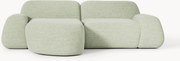 Modulaire bouclé hoekbank Wolke (3-zits)