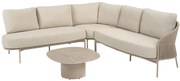 Florence hoek loungeset 4 delig latte rope Taste 4SO