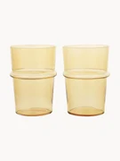 Mondgeblazen waterglazen Boya, 2 stuks