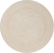 Vloerkleed Jute Jutta Rond Ivory Grijs