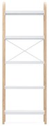 Umbra Bellwood opbergkast 26x61x170cm 5-laags Essenhout Wit/naturel 1016840-668